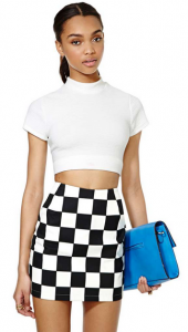Nasty Gal Vintage Versace Casual Chex Skirt